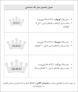 تصویر آویز قلاده استیل طرح تاج 01