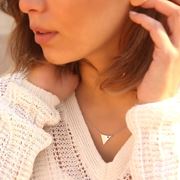 تصویر گردنبند استیل مثلث و ستاره