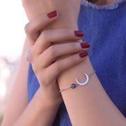 تصویر دستبند استیل ماه