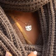 تصویر آویز نقره پاندا