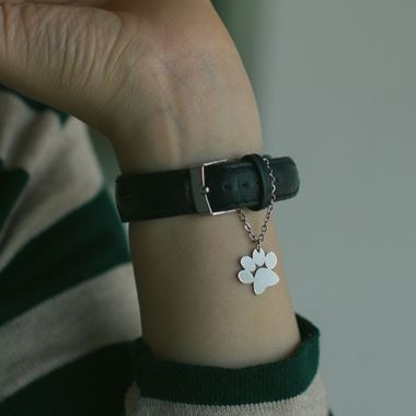 تصویر آویز ساعت استیل پنجه