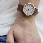 تصویر دستبند نقره موج