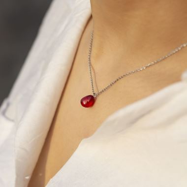 گردنبند استیل دانه انار