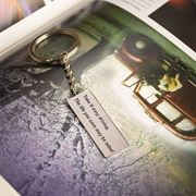 تصویر جاسوئیچی استیل با حکاکی