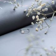 انگشتر نقره گل